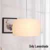 Paper Lamp Sheepskin Shades White Drum Shape Lantern Lampshade Living Room Decor