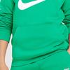 Mikina Club FLEECE s podšívkou, přes hlavu, s kapucí, zelená, pro teenagery CJ7861-324