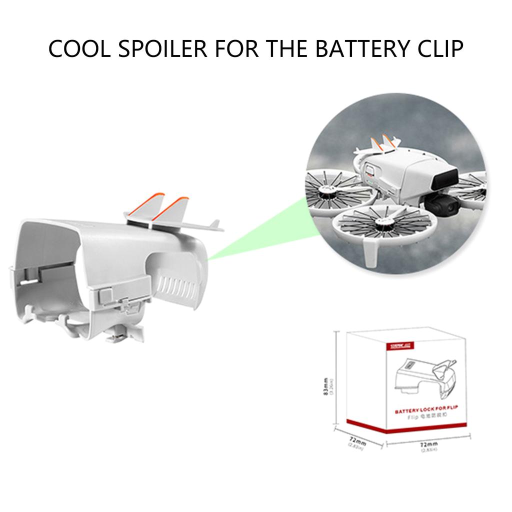 Tool Free Installation Drones Battery Guard Aerodynamic Shape Optimized Cooling Ventilation System Suitable for FLIP