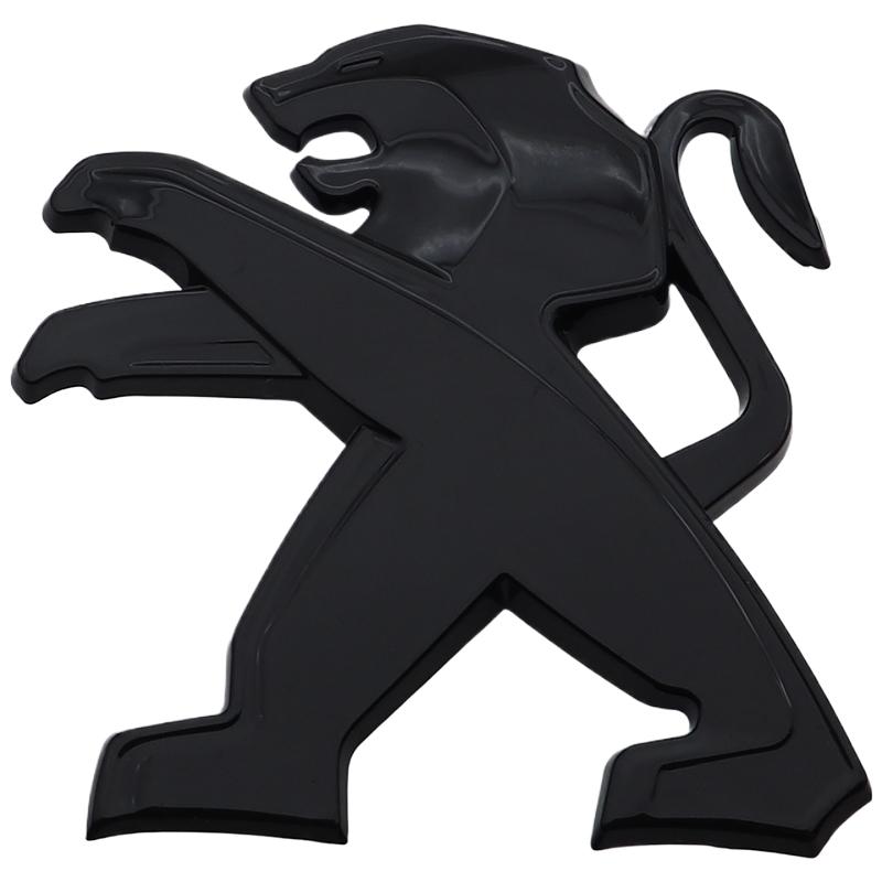 1pcs new ABS 3D Car Front logo Rear Bumper tail door trunk sticker car rear Emblem sticker styling Accessories For Peugeot