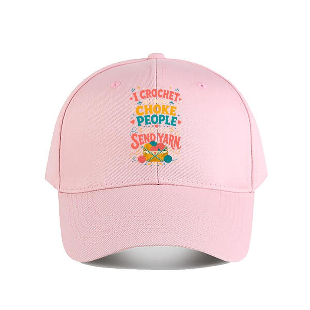 Funny Crochet Humor Yarn Lover Quote Baseball Cap Fashion Outdoor Sports Sunhat Unisex Snapback Cap Womens