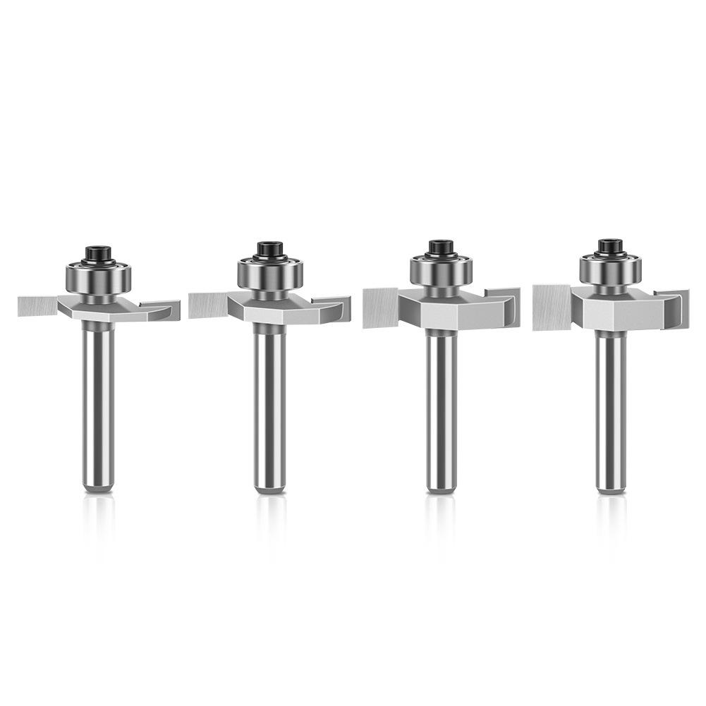 6 Handle 12 Handle Ball T-Knife Woodworking Milling Cutter Slotting Cutter Notch Cutter Begonia Angle Alloy Cutter Head Trimming Machine Tool Head