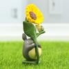 Pvc Three-Dimensional Sunflower Cartoon Cat Figure Diy Gardening Succulent Landscaping Doll