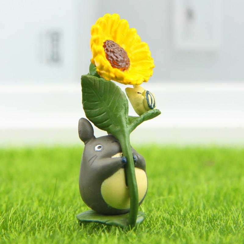 Pvc Three-Dimensional Sunflower Cartoon Cat Figure Diy Gardening Succulent Landscaping Doll