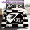 SC Freiburg Pattern Bedding Quilt Set Quilt Cover Pillowcase Home Decoration Birthday Gift (1 * duvet cover + 2 * pillowcase, without core)