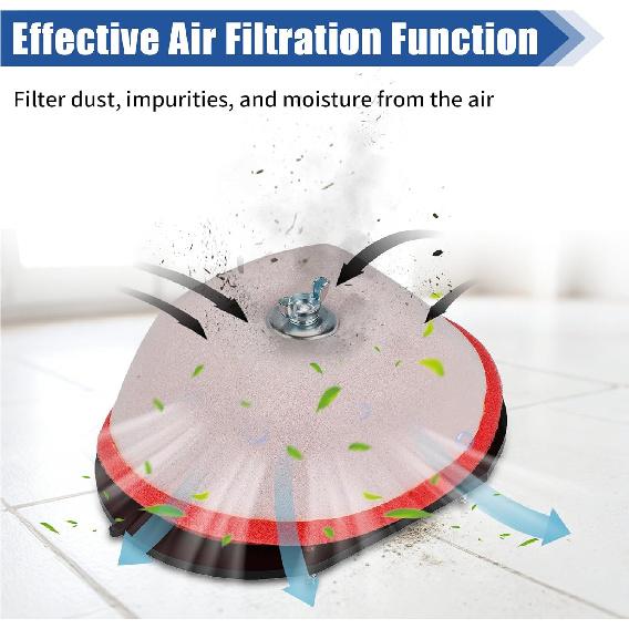 ATV Air Filter with Filter Cage Holder Basket for Blaster 200 YFS200 1988-2006/Raptor 250 YFM250 2008-2013/Raptor 125 YFM125 2011-2013/Breeze 125