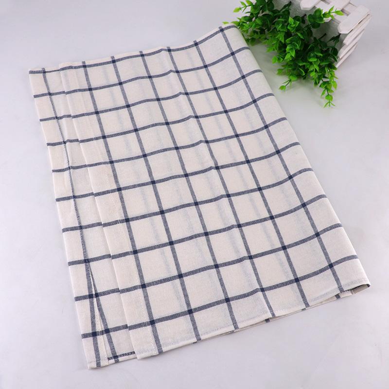 Customized Cotton Linen Recycled Restaurant Basic Table Cloth Stock Stripe Napkin
