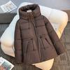 Padded Jacket Women's Mid-length Hooded Padded Jacket Thickened and Thin Padded Jacket High-end Jacket