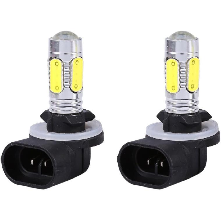 Aramox 2Pcs LED 7.5W 6500K White LED Fog Lights, Lamp DRL Bulbs Fog Bulbs Daytime Running Lamp H27W/2 881