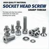 880pcs M2 M3 M4 M5 Cup Head Screws Bolts for Hardware Manufacturing Industry