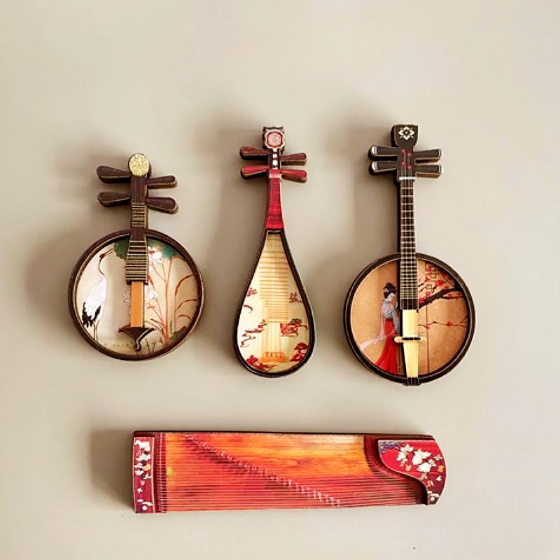 

1 шт. реквизит музыкальный инструмент магнит на холодильник в этническом стиле домашний китайский стиль магнитное украшение