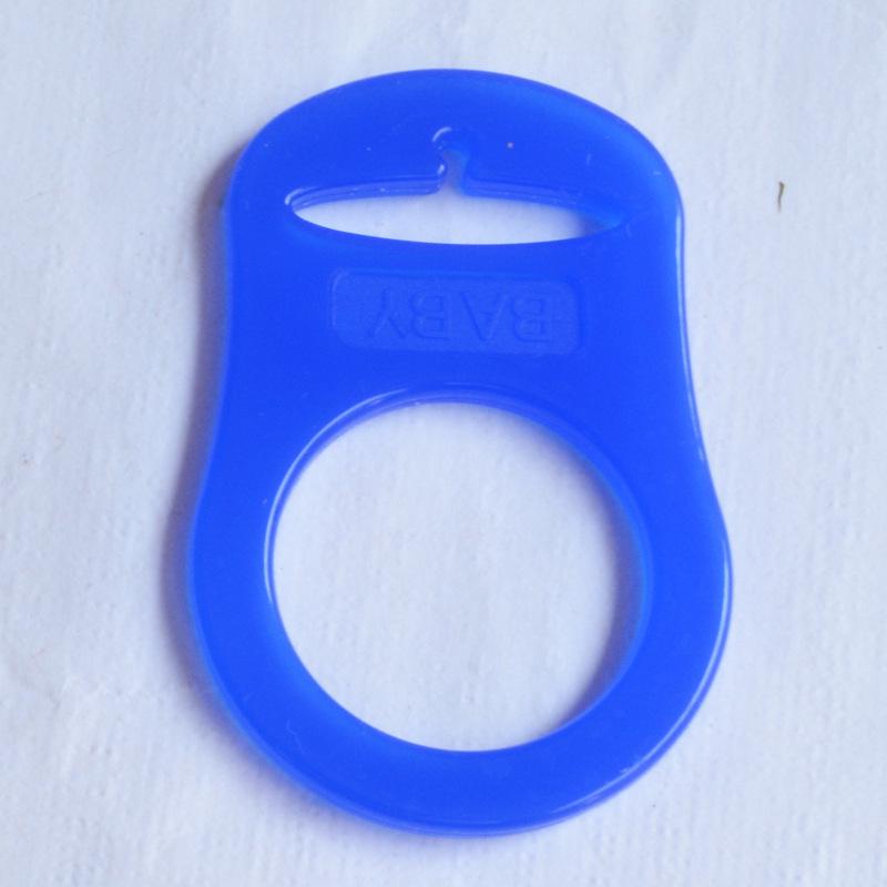 Eco-Friendly Silicone Baby Pacifier Ring with Soothing Buckle