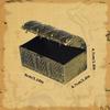 8 Pcs Miniature Pirate Treasure Chests Box, Mini Vintage Pirate Jewelry Storage Box, Party Supplies Decor Store Gold Coins Gems, Plastic Kids Pirate