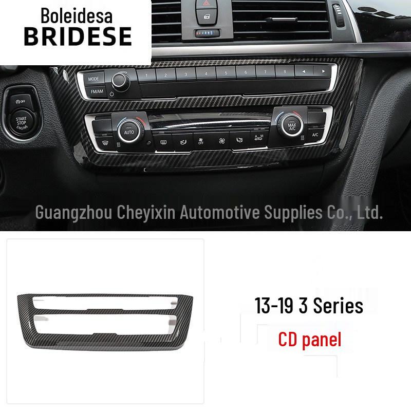 BMW 3 & 4 Series F30 GT Center Console Air Conditioning Panel Carbon Fiber Trim