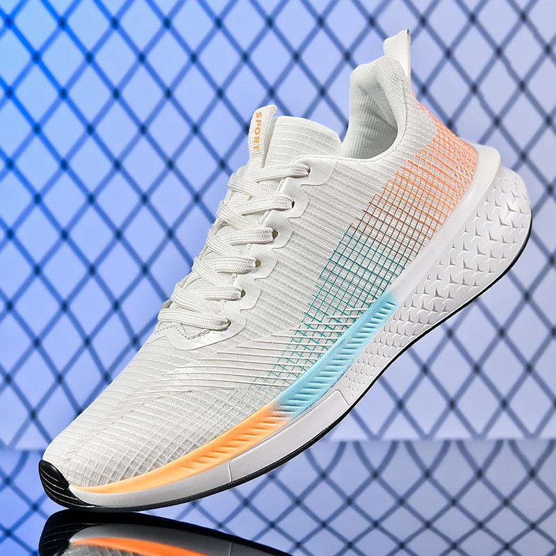 Fashion Men's and women's new lightweight non-slip lace-up casual sports shoes lovers large size walking vulcanized walking shoes