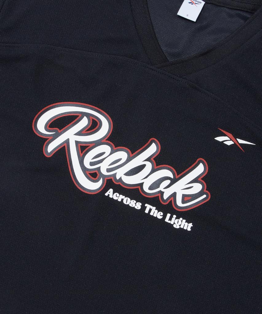 Reebok Authentic Logo Colorblock Short Sleeve T-Shirt (W) - Black
