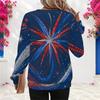 Womens Plus Size Crew Neck Sweatshirt Soft Loose Long Sleeve Casual Leisure Street Daily Pullover