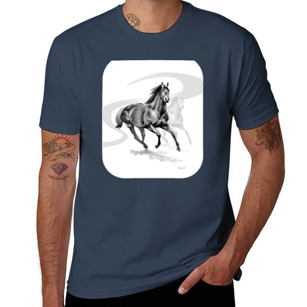 Master Hand (USA) Thoroughbred Stallion T-Shirt Man T Shirt Graphic T Shirt Man Cotton T-Shirt