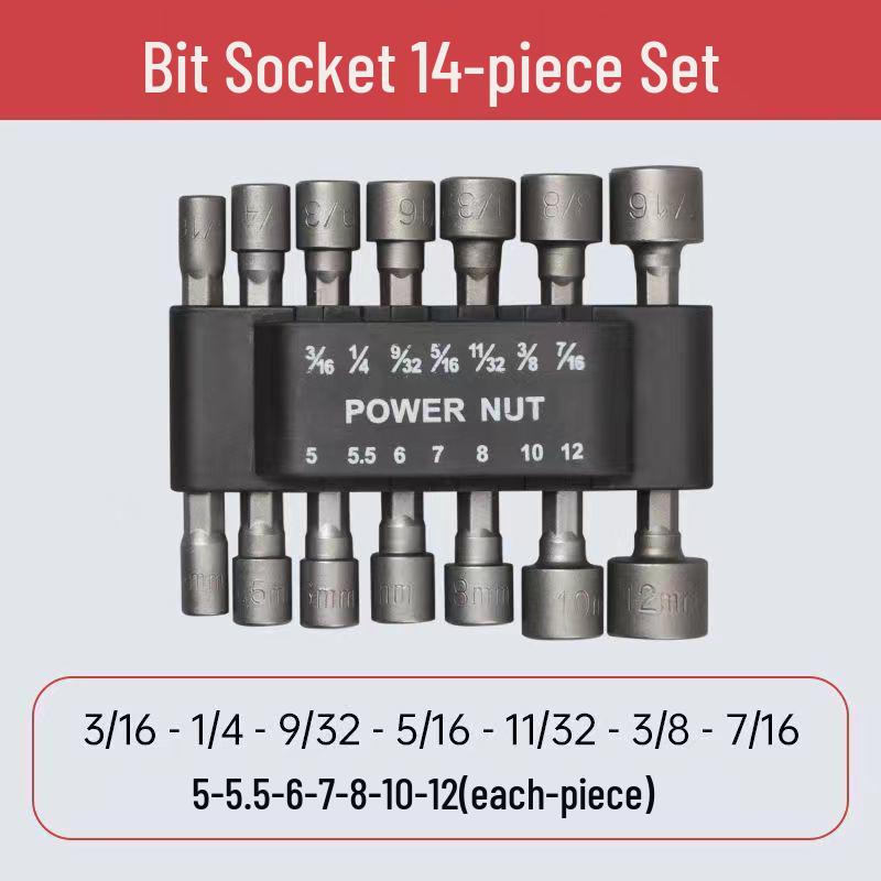 Enhanced Magnetic Hex Bit Set for Electric and Air Wrenches