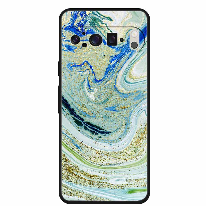 For Google Pixel 10 Pro Case Vivid Graceful Premium Marble TPU Soft Silicone Phone Cases Impact Chic Mineral-Finish Para Cover