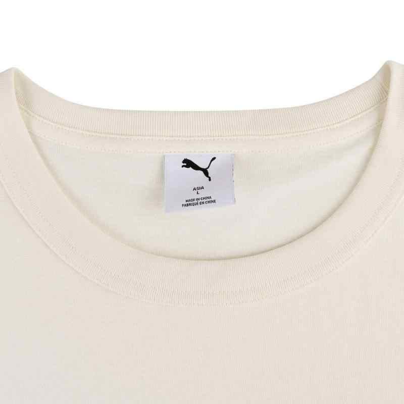 New PUMA T Shirts Men's Ecru 633134-73