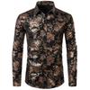 Fashion Comfortable 2024 New 3d Printed Floral Pattern Shirt Beach Sun Casual Slim Fit Fashion Mens Shirt Long Sleeve Shirt