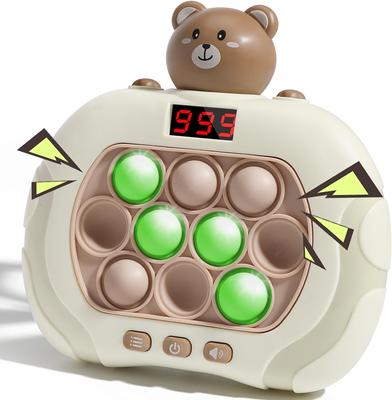 Pop Fidget Kids It Games Toy, Fast Push Bubble Game Console with LED Screen for Kids 8-12, Handheld Quick Push Game, Autism Sensory Toys