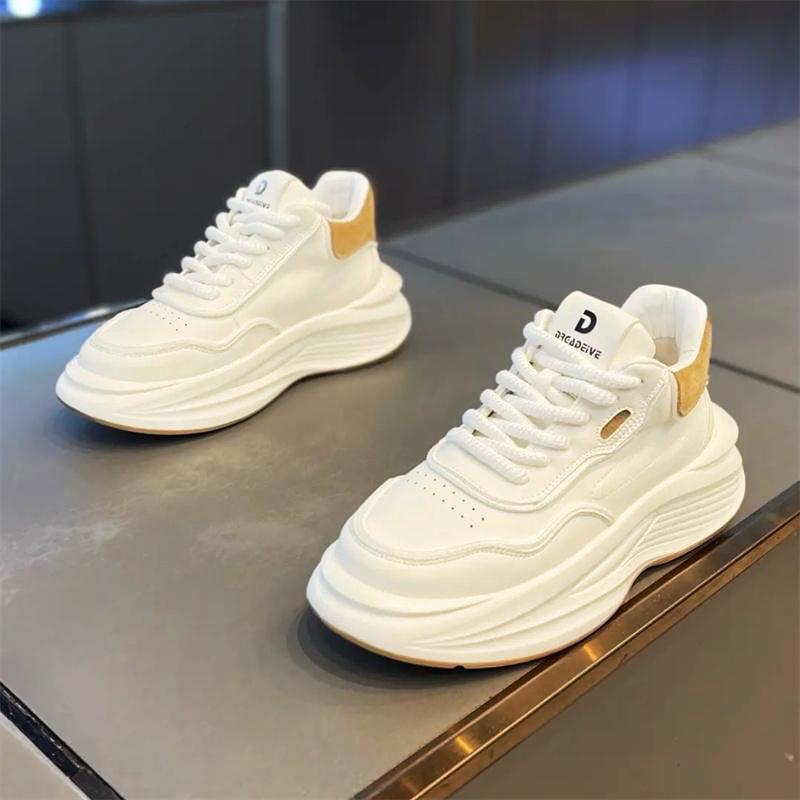 Sommer neues Gefühl weiße Plateau-Laufschuhe lässige Sportschuhe Papa trendige Schuhe