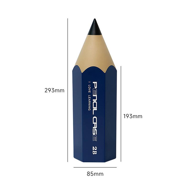 Suporte para caneta em formato de lápis, criativo, para mesa, com capa, à prova de poeira, para armazenamento de artigos de papelaria, caixa para caneta, balde de armazenamento, porta-pincel de maquiagem