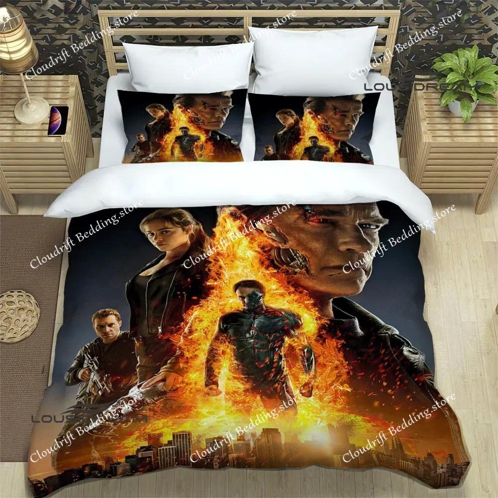 Schwarzenegger Terminator Bedding Sets Exquisite Bed Supplies Set Duvet Cover Bed Comforter Set Bedding Set Luxury Birthday Gift