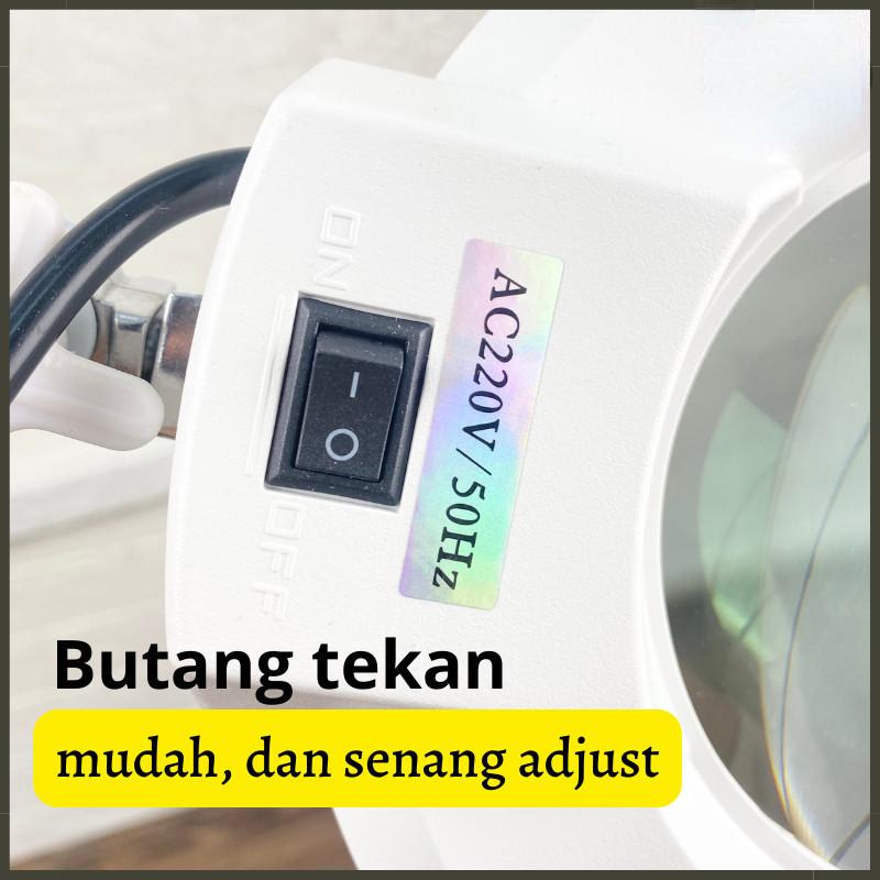 8X Diopter LED Specialist Magnifying Floor Lamp  Dentist Beauty Salon Magnifier Glass Stand Light