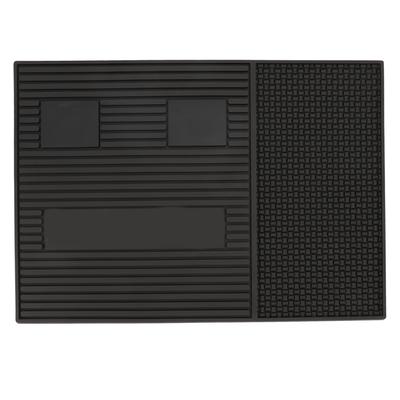 Barbershop Station Mat Hairdressing Tool Organizer Pad Magnetic Anti Slip Mat for Clippers Scissors