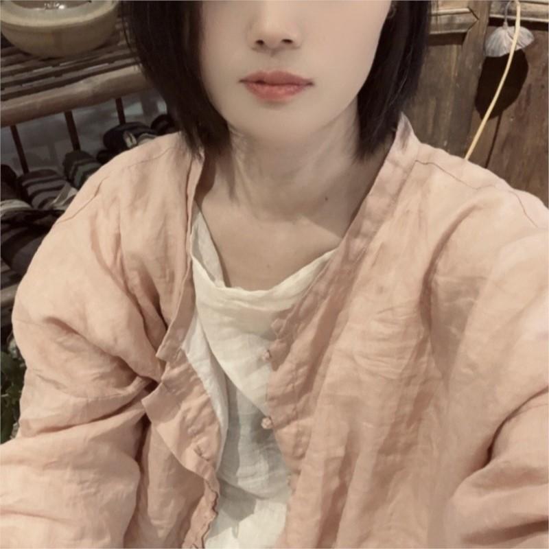 Johnature Frau Winter Nische Vintage Lange Ärmel Casual Mantel Mode Einreiher V-Ausschnitt Einfarbig Mantel