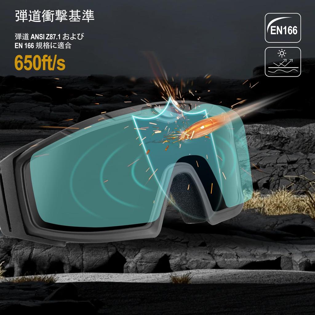 ONETIGRIS Airsoft Motorcycle Protective UV400 Polarized Lens Adjustable Comfortable Impact for Night and Green Goggles, Glasses, Dustproof, Anti-Fog,