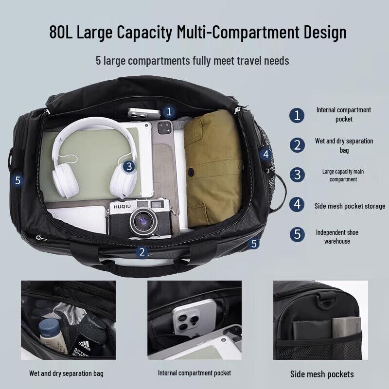 JEEP Men's Large Capacity Travel Duffle Bag