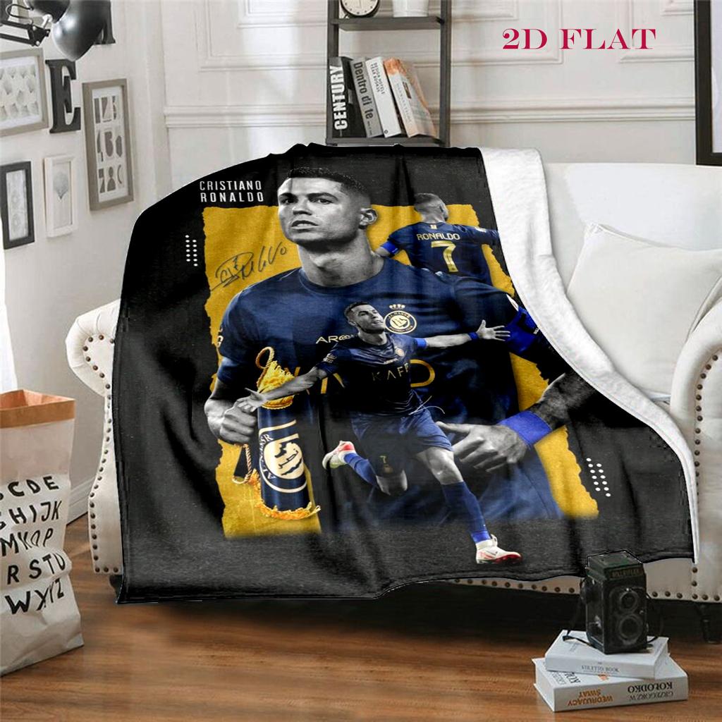 Cristiano Ronaldo: Legend Blue blanket blanket sofa blanket Office rest blanket sheet Machine washable