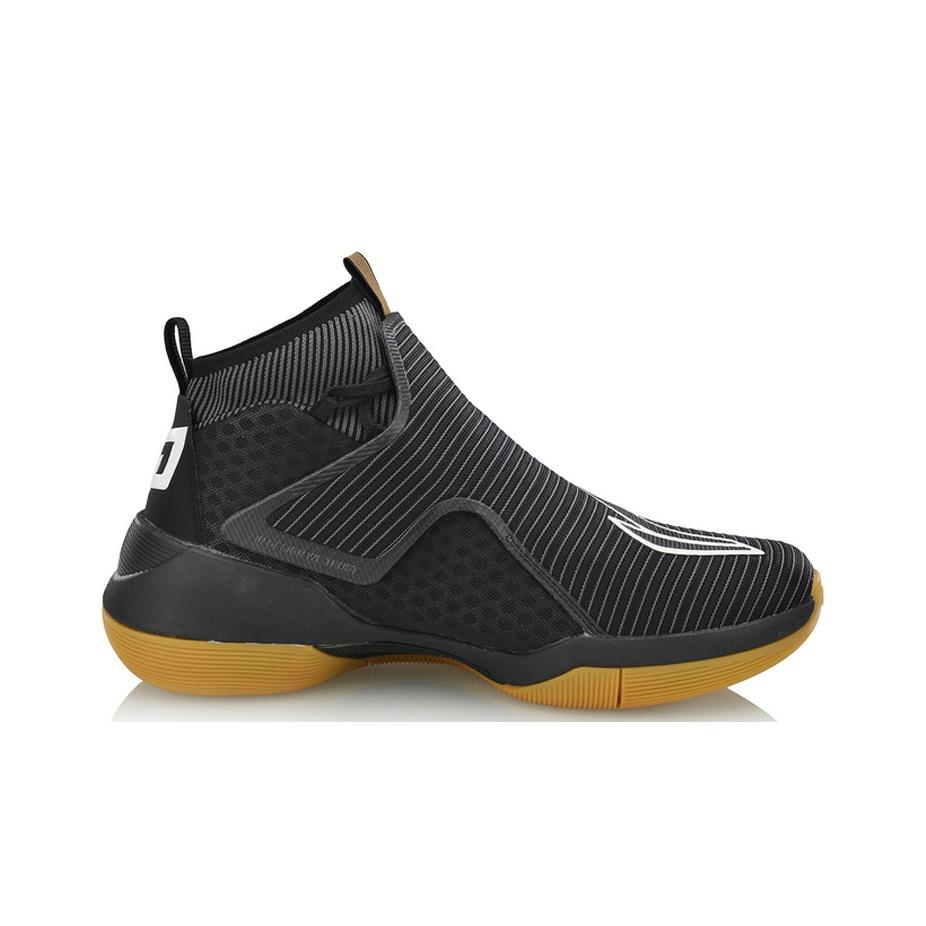Scarpe da Basket Alte Li Ning Yu Shuai 12 Uomo Scarpe da Basket Nere ABAN049-1