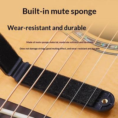 Silenziatore per Chitarra Pratico Tappetino Silenziatore Proteggi Corde Non Disturba Portatile Proteggi Corde per Chitarra Acustica Classica