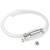 Motorcycle Maintenance Hose Kit with Clear Flexible Tube and Metal End Piece for Fluid Line Work and Garage Use