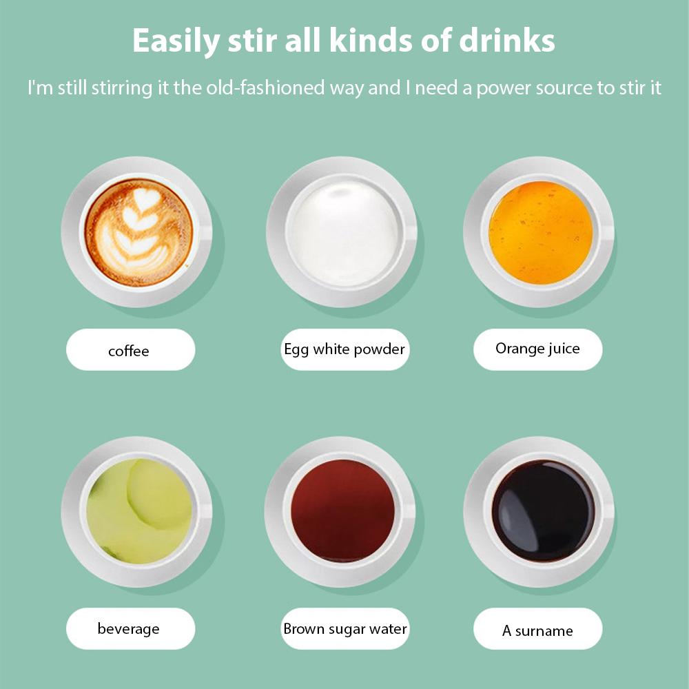 350ml Samomíchací hrnek Dobíjecí Neaxiální Magnetický Hrnek na míchání kávy s víčkem 304 Nerez