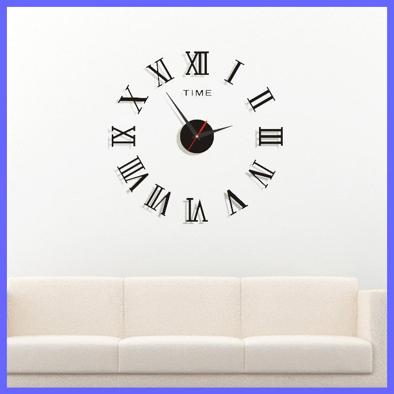 European Acrylic Clock DIY Art Clock Fashion Simple Wall Clock Decorative Wall Clock