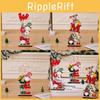 Christmas Gnome Desktop Figurine Wooden Christmas Decor With Printed Letters For Holiday Display