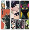 Cute Cartoon Cat Phone Case For Oppo Reno13 Reno12 Reno11 F Reno10 Pro A54 5G Find X5 A53 A52 A9 A17 A78 4G A79 A80 A98 Cover