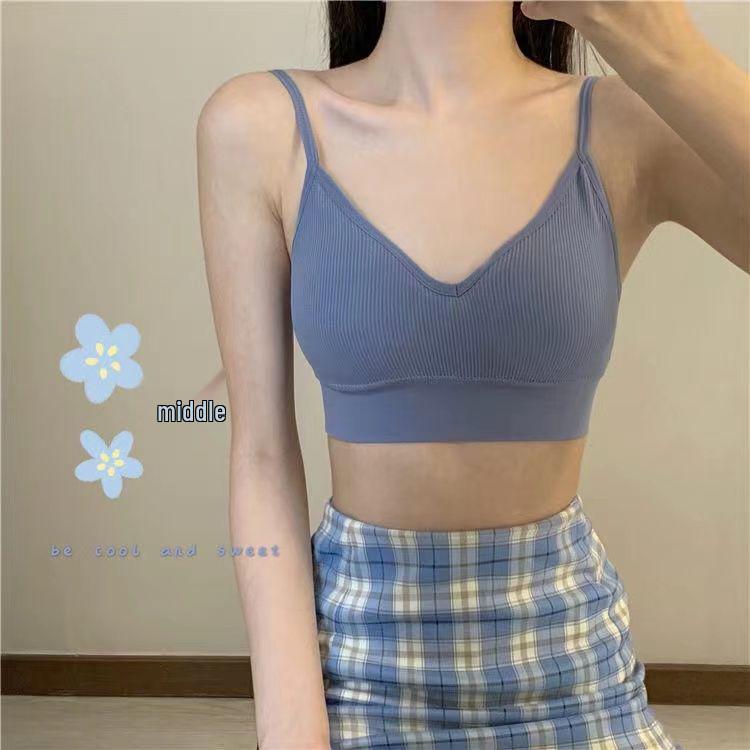 Beautiful Cross-Border Wireless Bra with Stylish Back Straps - Perfect for Students and Trendsetters