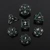 Set di Dadi Metallici Vuoti D&D Dadi Metallici Vuoti D&D 7 Pezzi Dadi Poliedrici