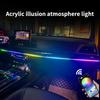 Car LED Ambient Light USB 64 Colors Acrylic Strips 110cm Full Colors RGB Car Interior Hidden App Remote Control Atmosphere Lamp