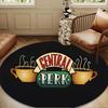 Central Perk Coffee Shop Round Rug for Livingroom,Bedroom, Palyroom, Chair Rug, Area Rug, Circle Carpet, Large Size Fan Christmas Gift
