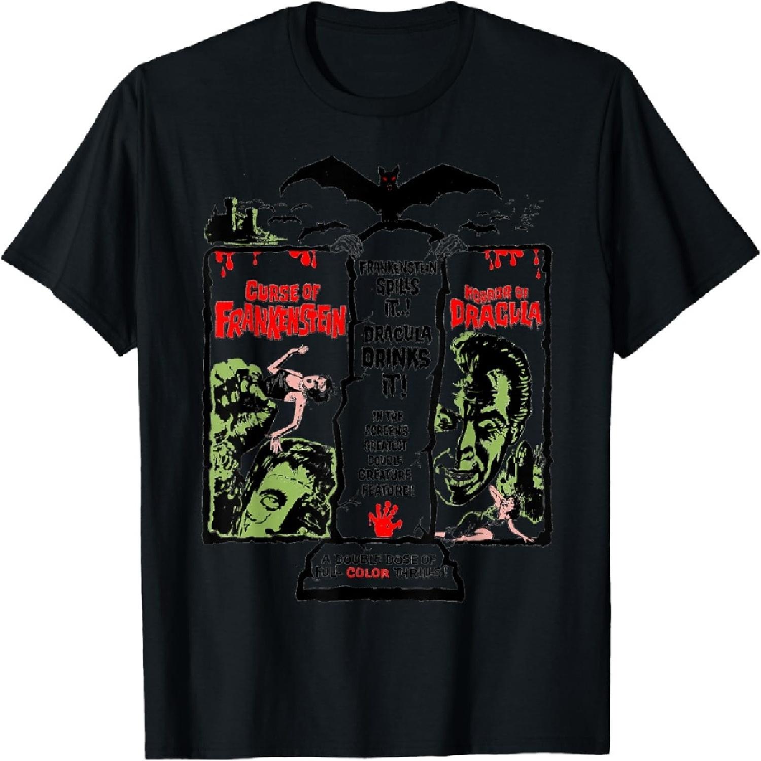

Horror Scene Sexy Dracula Halloween Frankenstein Horror T-Shirt XXXXXL різнокольоровий