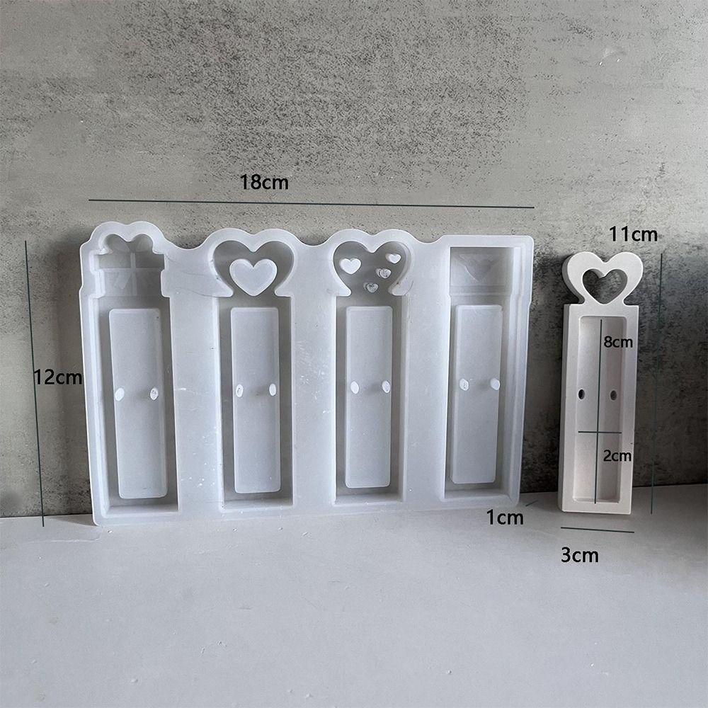 Cute Valentine's Day Cash Gift Box Mold 4 Holes Gift Money Holder Casting Molds  Home Festive Decor