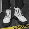 Stivaletti da uomo con plateau Moda Design Personalizzato Scarpe Marca Alta Qualità Stivali da Motociclista Scarpe Casual da Esterno con Zip 39-44